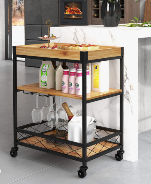 Why a Kitchen Island Cart is the perfect solution for Hosting Dinner Parties